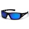 Pyramex Velar, Safety Glasses, Ice Blue Mirror Lens, Black Frame SB10465D - alternate 1